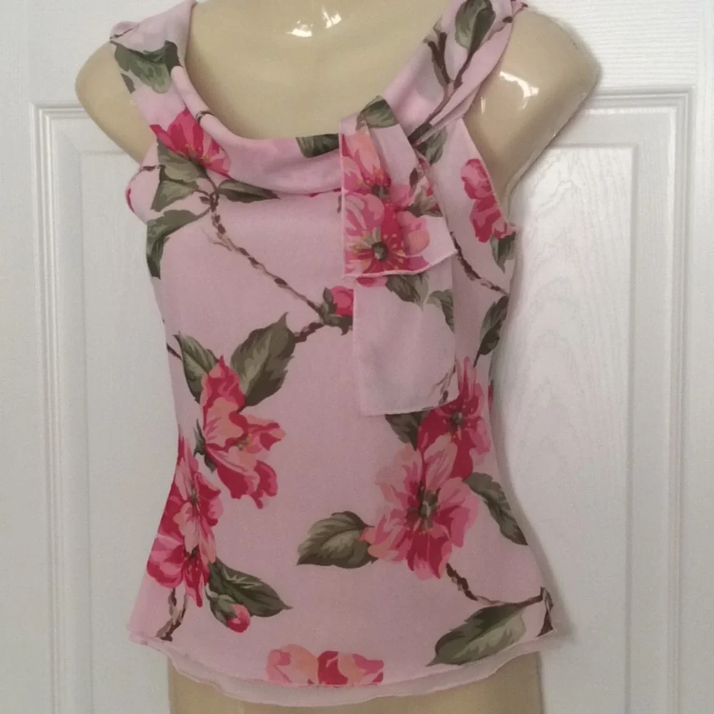Vintage BLU HEAVEN Y2K sleeveless top Sz L EUC - Picture 1 of 4